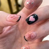 NA017 - Pink Love Glam Nails